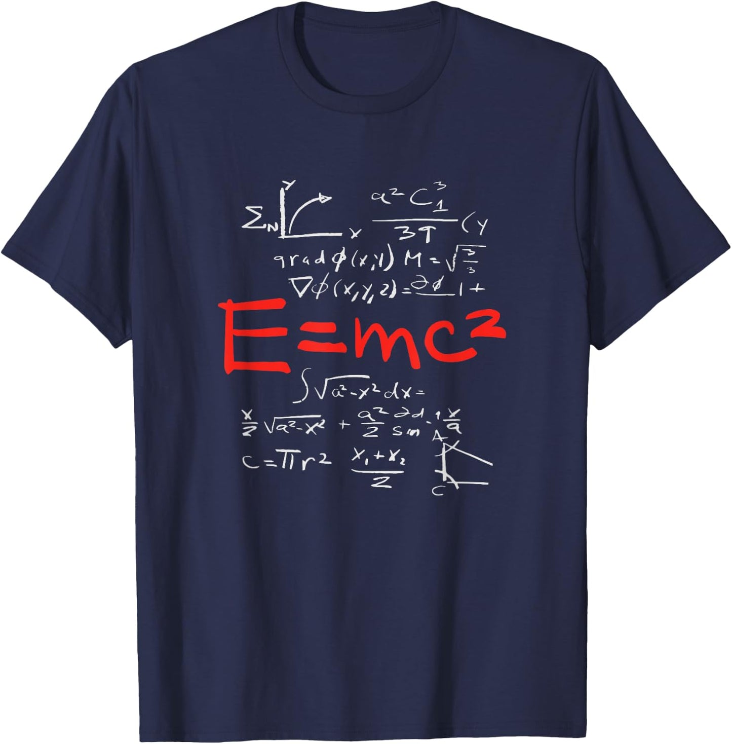 Relativity theory E = mc2 theory equation physics study T-Shirt - T-Shirt | Navy