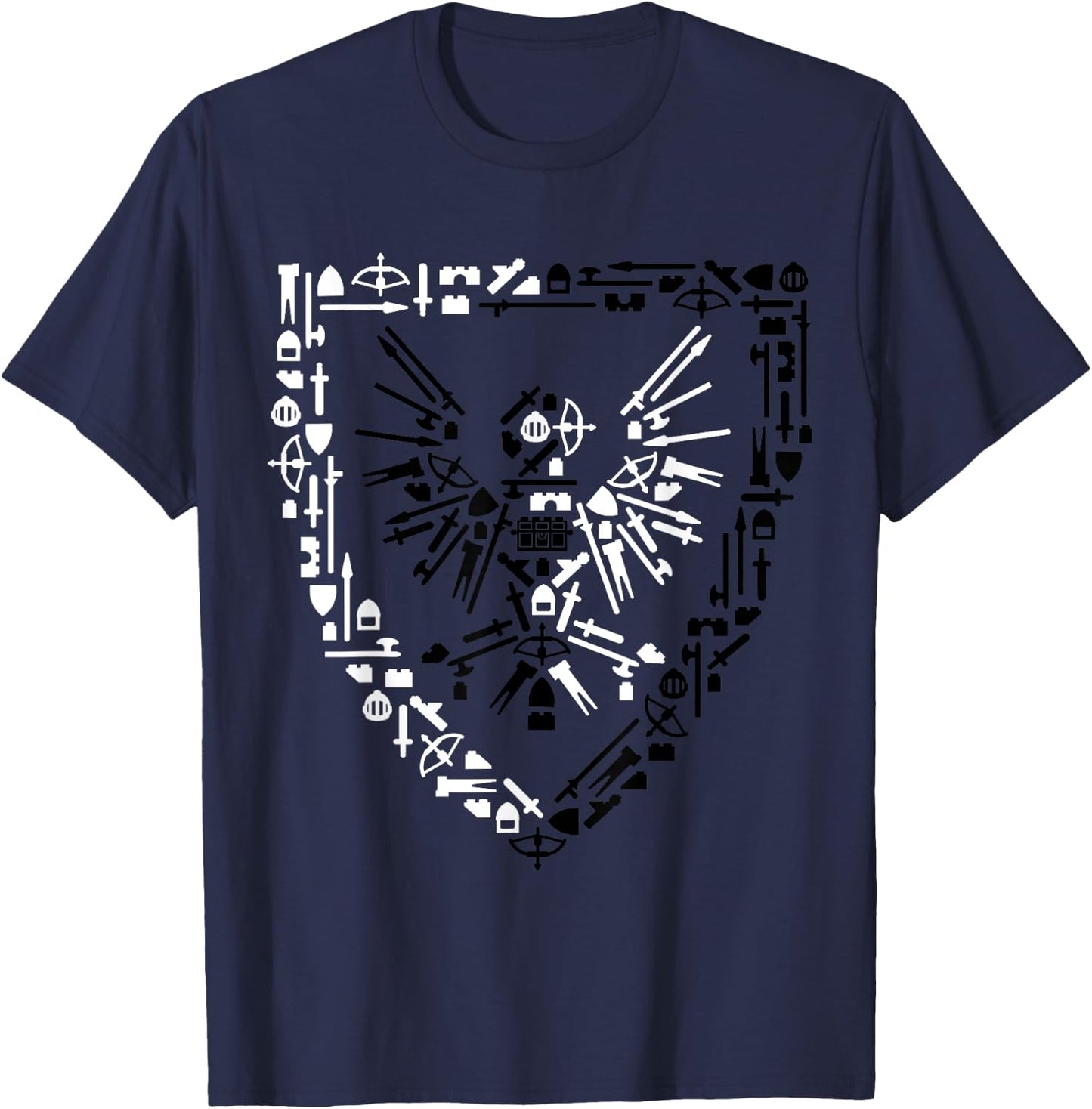 AFOL Black Falcons Castle shirt T-Shirt - T-Shirt | Navy