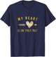 My Heart Is On That Mat Shirt Wrestling Mom Jiu Jitsu Mom T-Shirt - T-Shirt | Navy