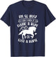 I Don't Know If I Found A Rope Or Lost A Horse Equestrian T-Shirt - T-Shirt | Navy