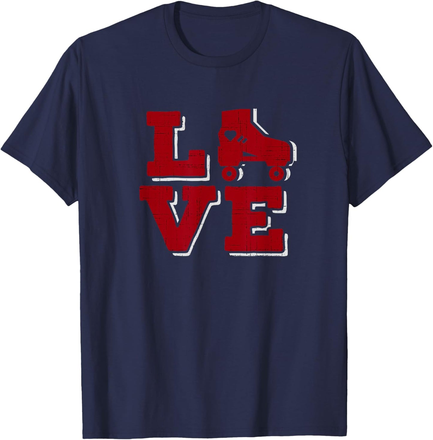 Roller Skates Love Roller Skating Derby Skate Trainer T-Shirt - T-Shirt | Navy