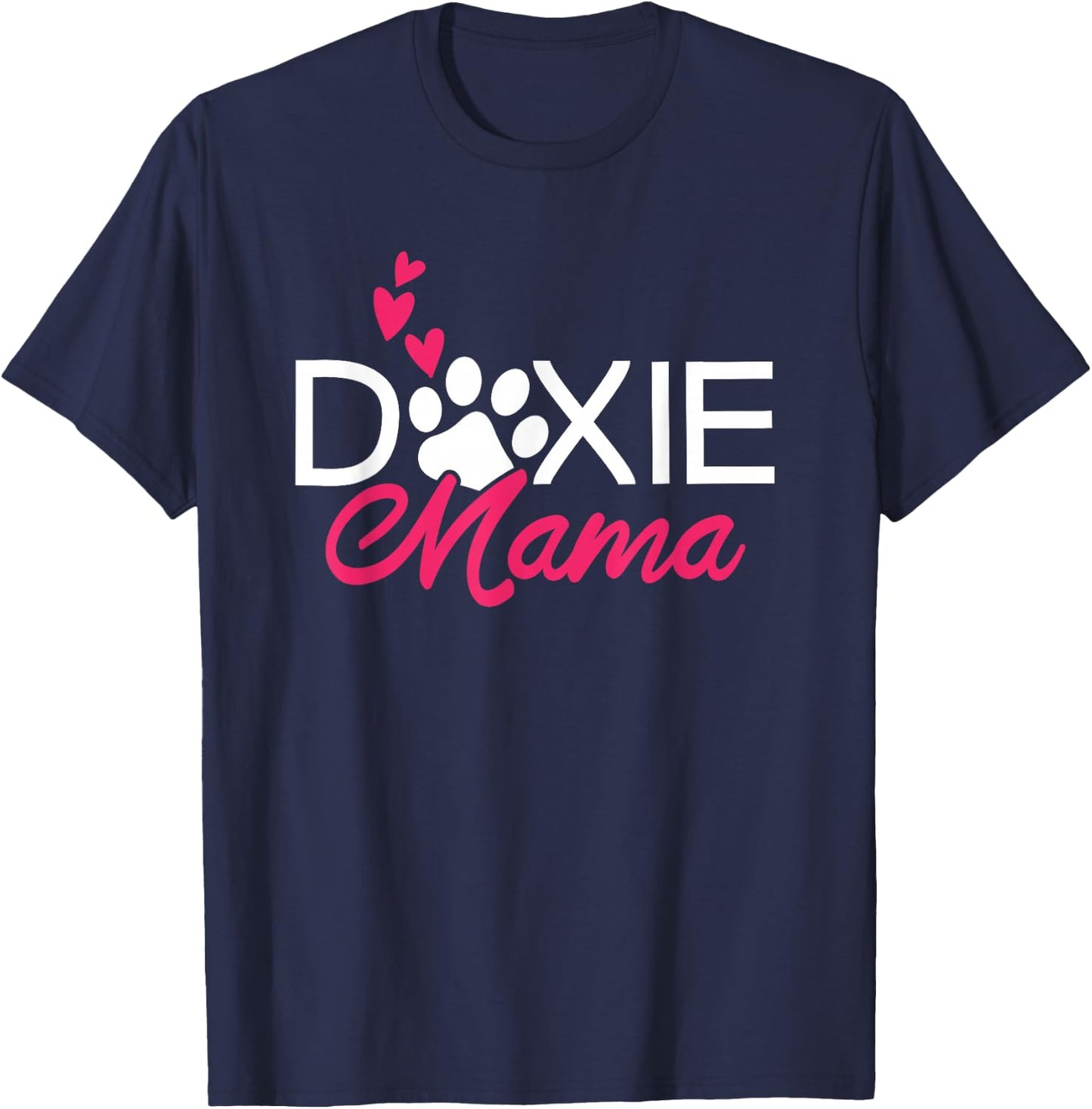 Dachshund Doxie Dog Mom Mama T-Shirt - T-Shirt | Navy