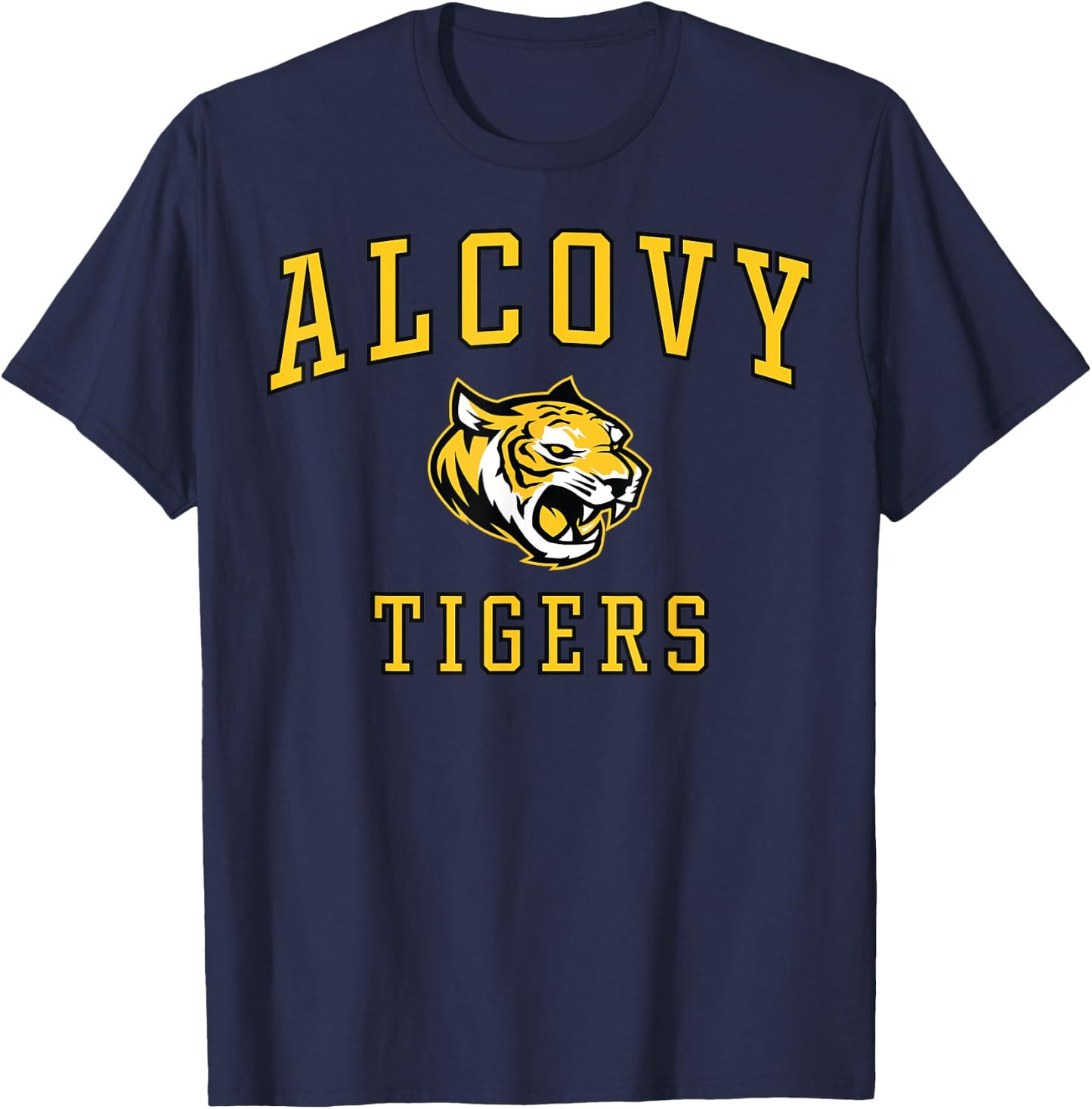 Alcovy High School Tigers T-Shirt - T-Shirt | Navy