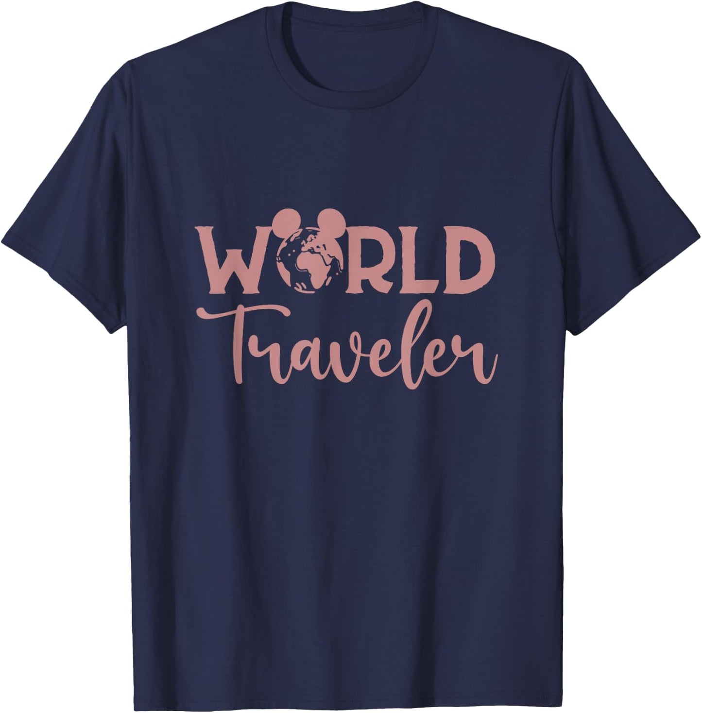World Traveler, Vacation Trip, Travel T-Shirt - T-Shirt | Navy