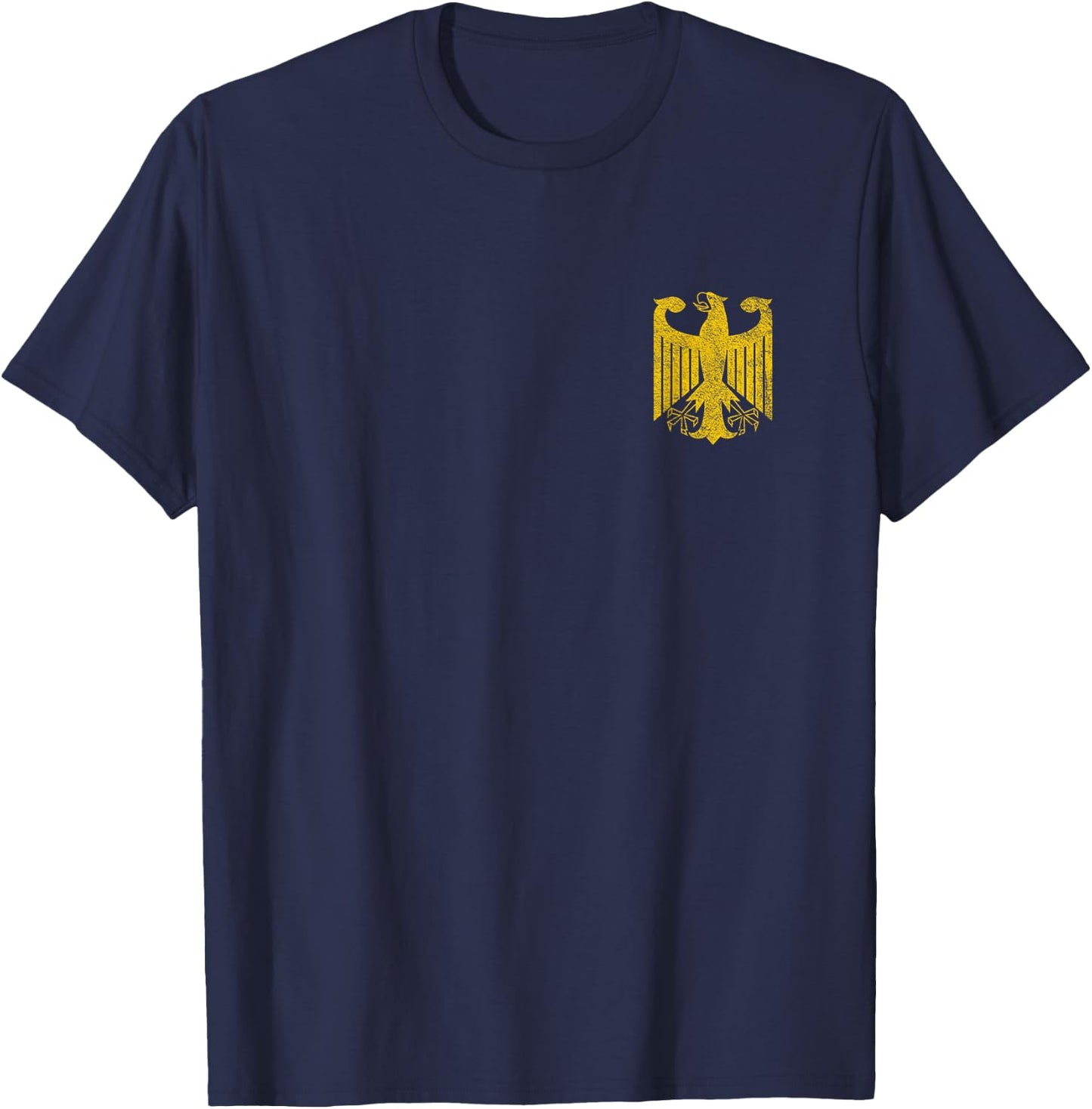 German Flag Eagle Germany Coat of Arms T-Shirt - T-Shirt | Navy