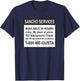 Funny Sancho Services News Ad Mexican Humor For Sanchos T-Shirt - T-Shirt | Navy