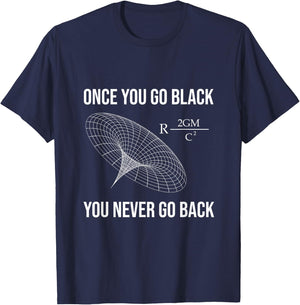 Funny Science Physicist Black Hole Physics T-Shirt - T-Shirt | Navy