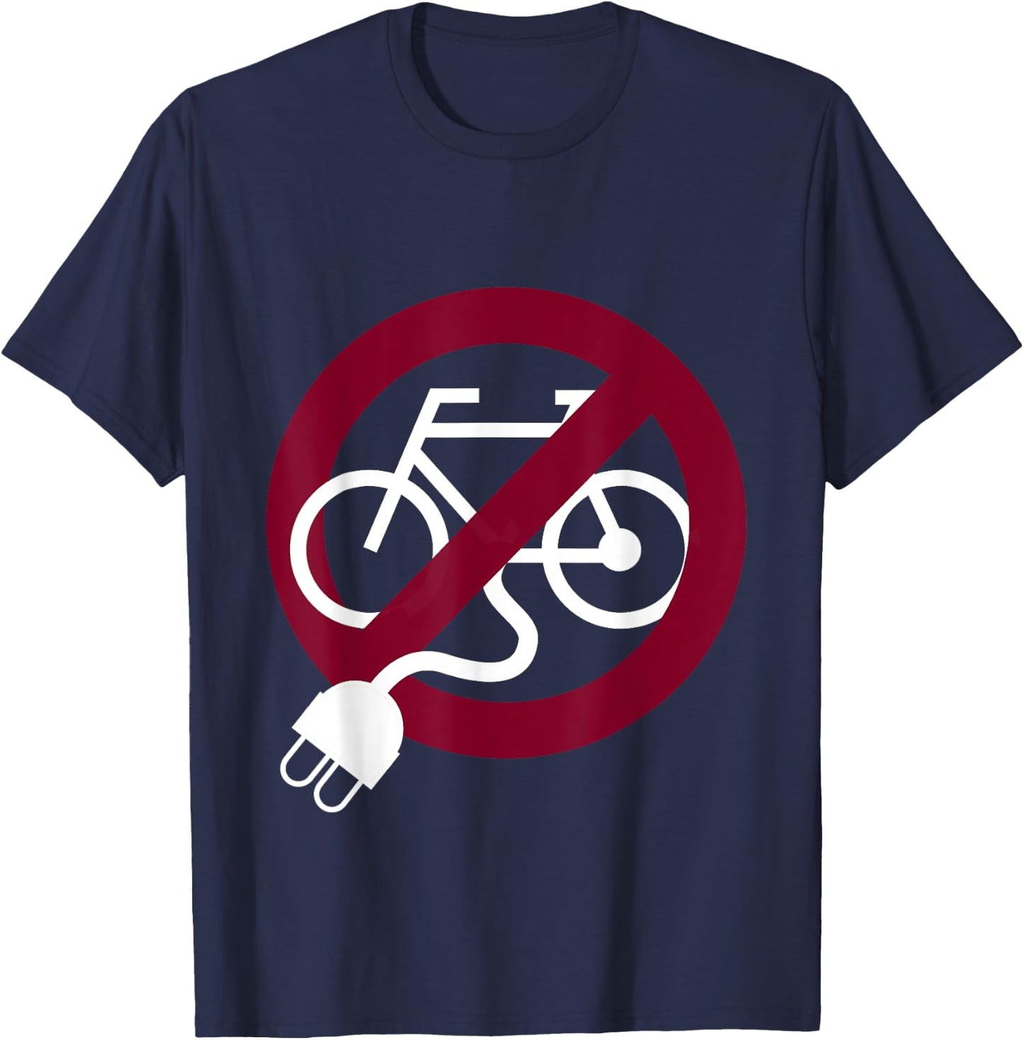 Anti-e-bike - Cyclist T-Shirt - T-Shirt | Navy
