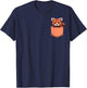 Red Panda Pocket Red Panda Bag T-Shirt - T-Shirt | Navy