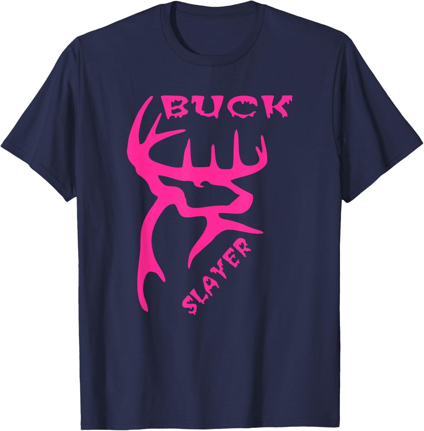 Buck Slayer Whitetail Deer T-Shirt - T-Shirt | Navy