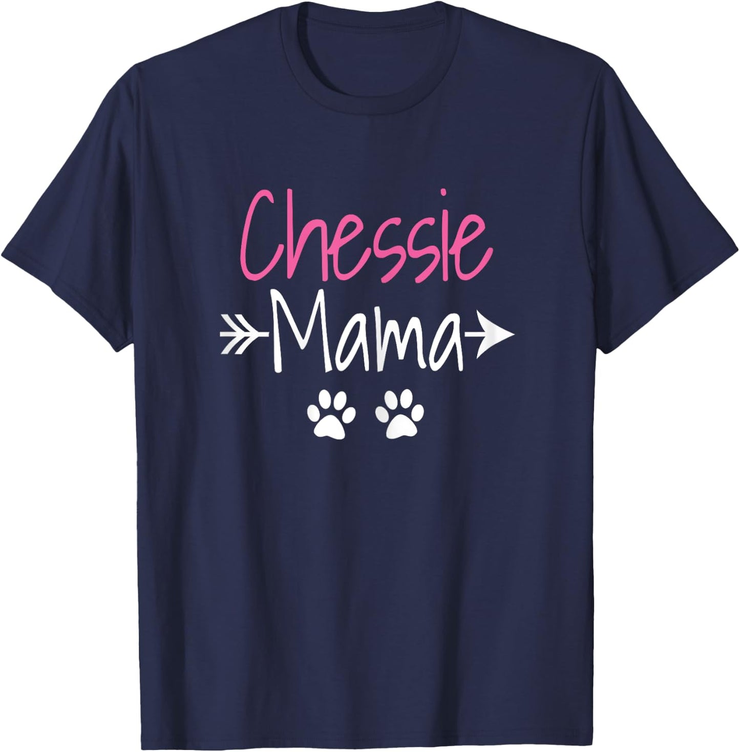 Chessie Mama Funny Chesapeake Bay Retriever Dog Mom T-Shirt - T-Shirt | Navy