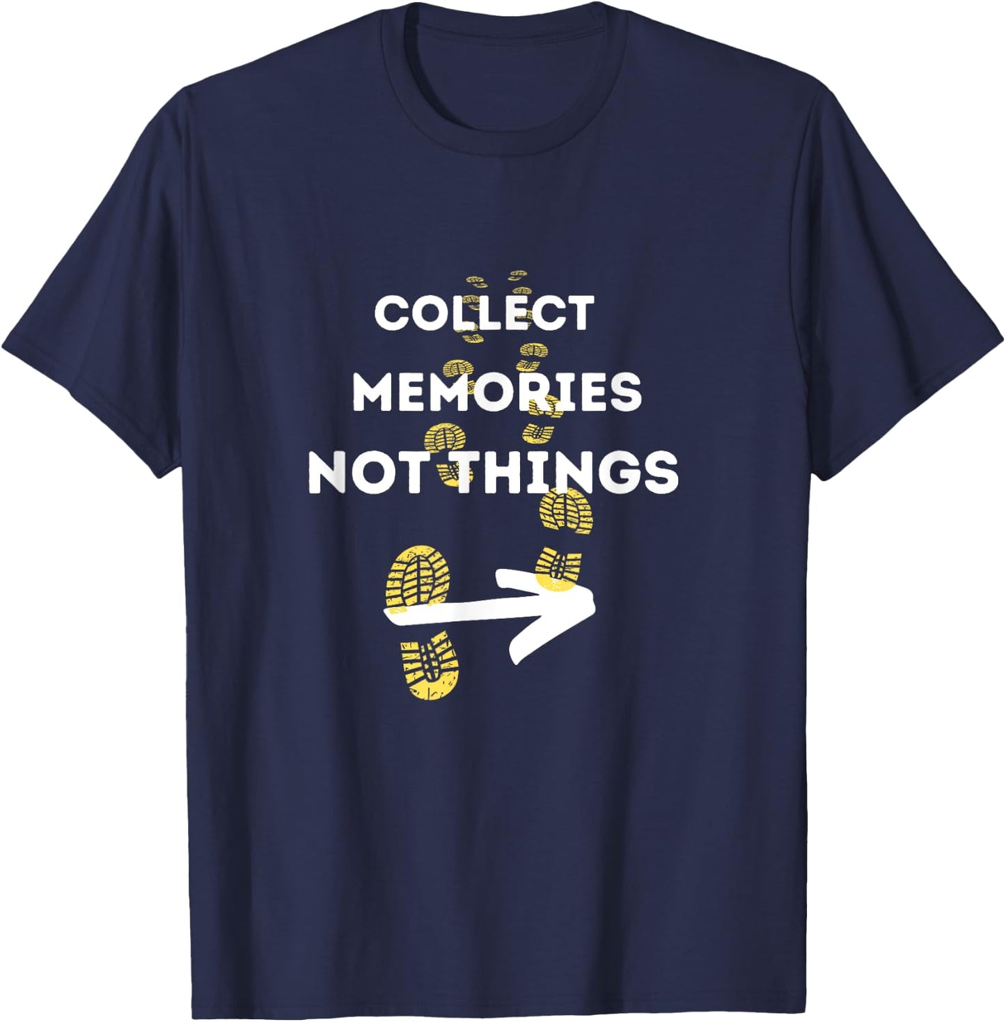 Collect Memories Not Things Camino de Santiago T-Shirt - T-Shirt | Navy