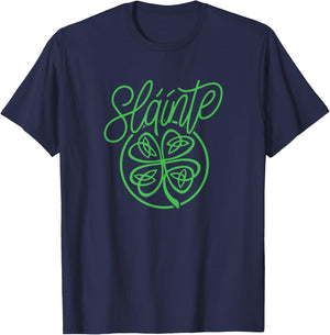 Slainte "Cheers Good Health" from Ireland- Men Women T Shirt T-Shirt - T-Shirt | Navy