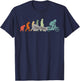 Moped Bike Mofas Moped Evolution Motorcycle Vintage Moped T-Shirt - T-Shirt | Navy