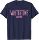 Whitestone Queens Text Pink Print T-Shirt - T-Shirt | Navy