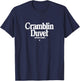 Cramblin Duvet Advertising - retro ad agency logo T-Shirt - T-Shirt | Navy
