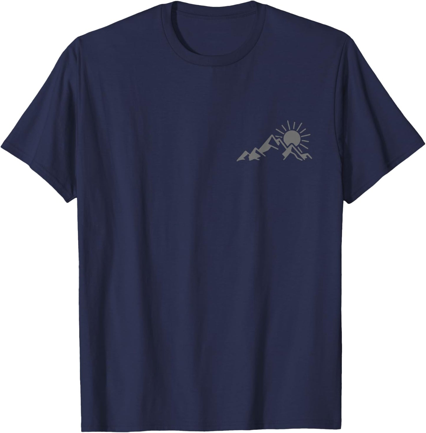 Mountains, hiking, camping, climbing, outdoor T-Shirt - T-Shirt | Navy