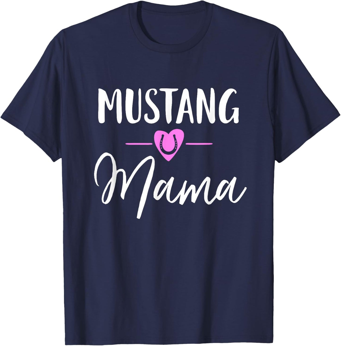 Mustang Horse Mama T-Shirt - T-Shirt | Navy