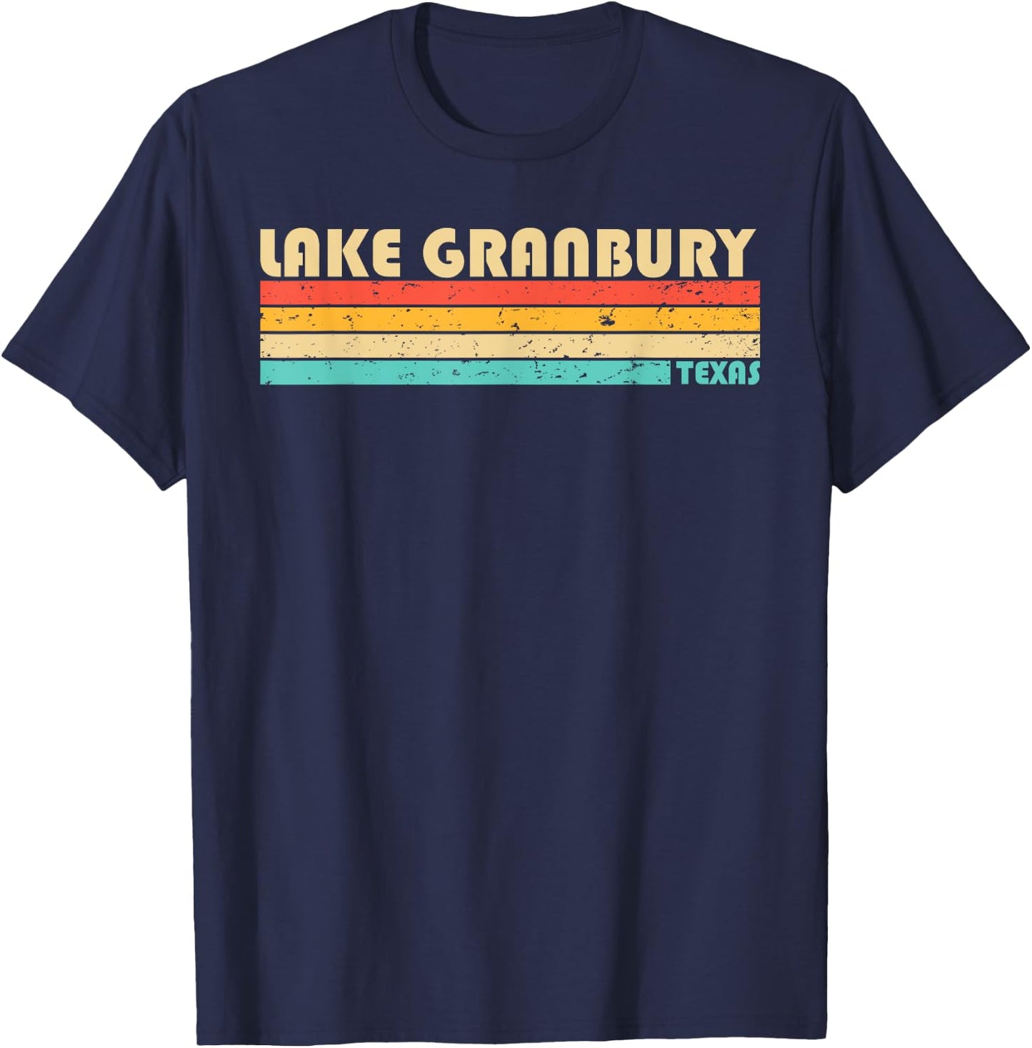 LAKE GRANBURY TEXAS Funny Fishing Camping Summer Women Girls Kids T-Shirt - T-Shirt | Navy