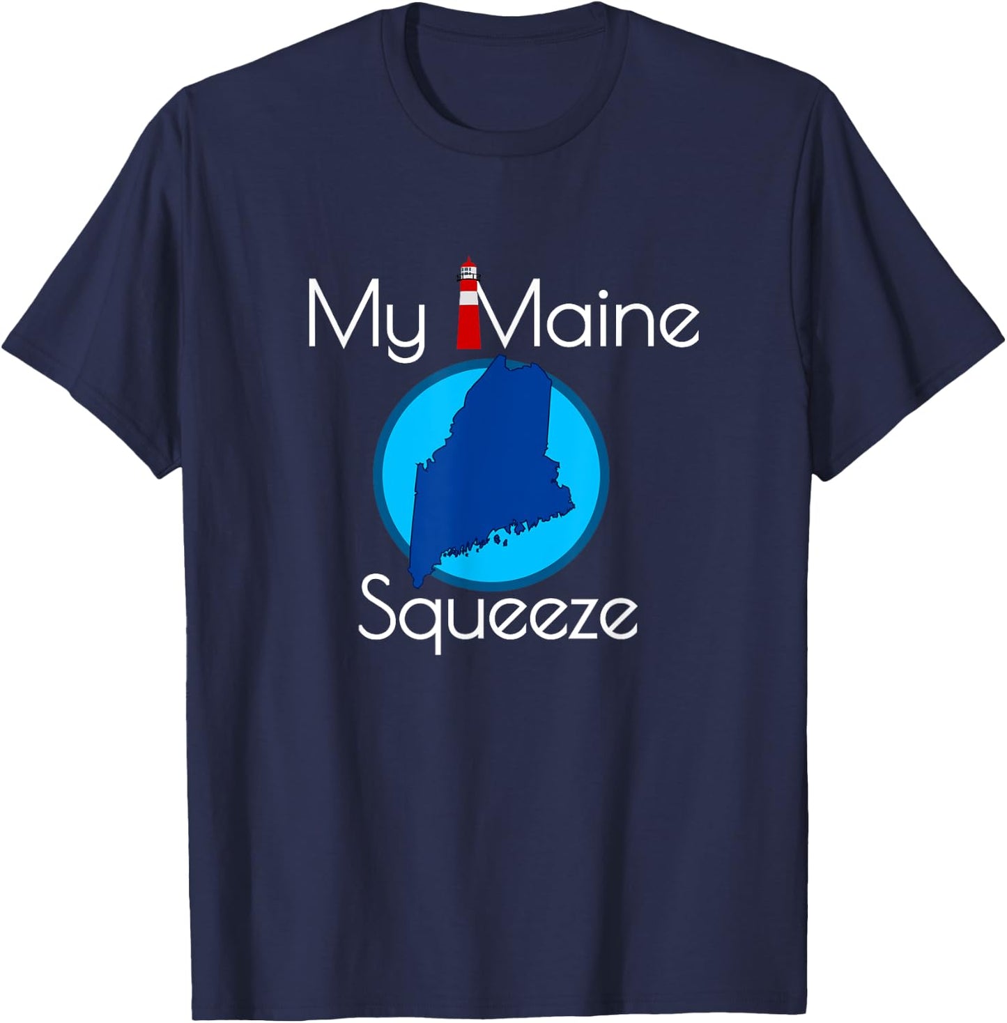 Maine Lovers | My Maine Squeeze T-Shirt - T-Shirt | Navy