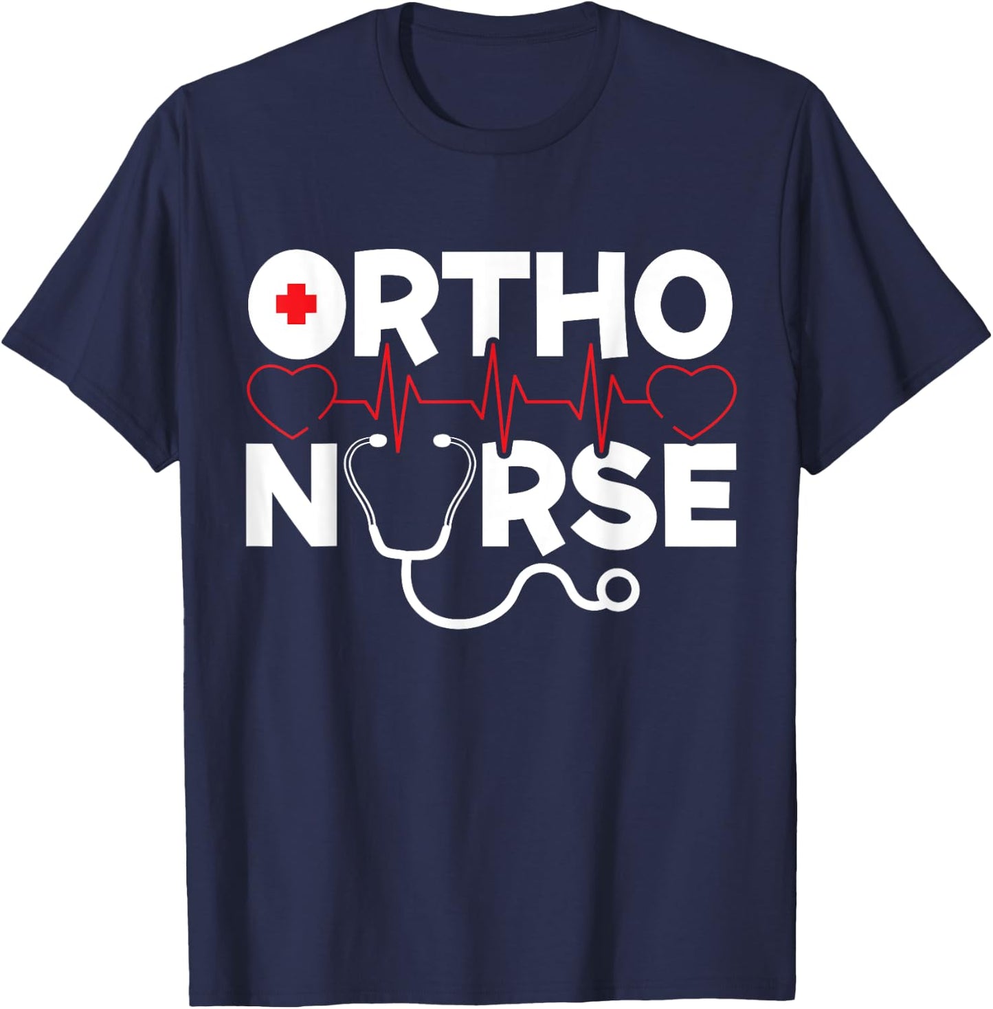 Ortho Nurse Registered RN Medical Orthopedic Nursing T-Shirt - T-Shirt | Navy