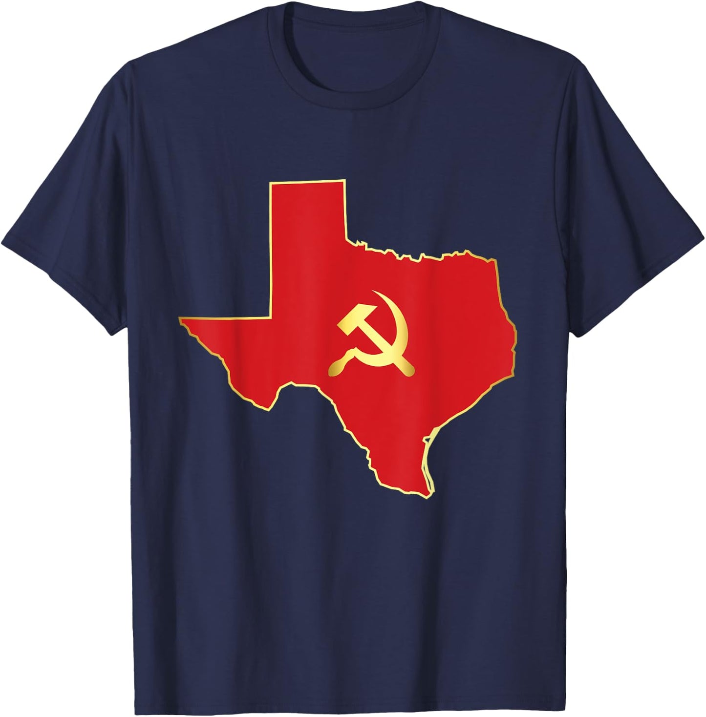 Texas Socialist And Communist T-Shirt - T-Shirt | Navy