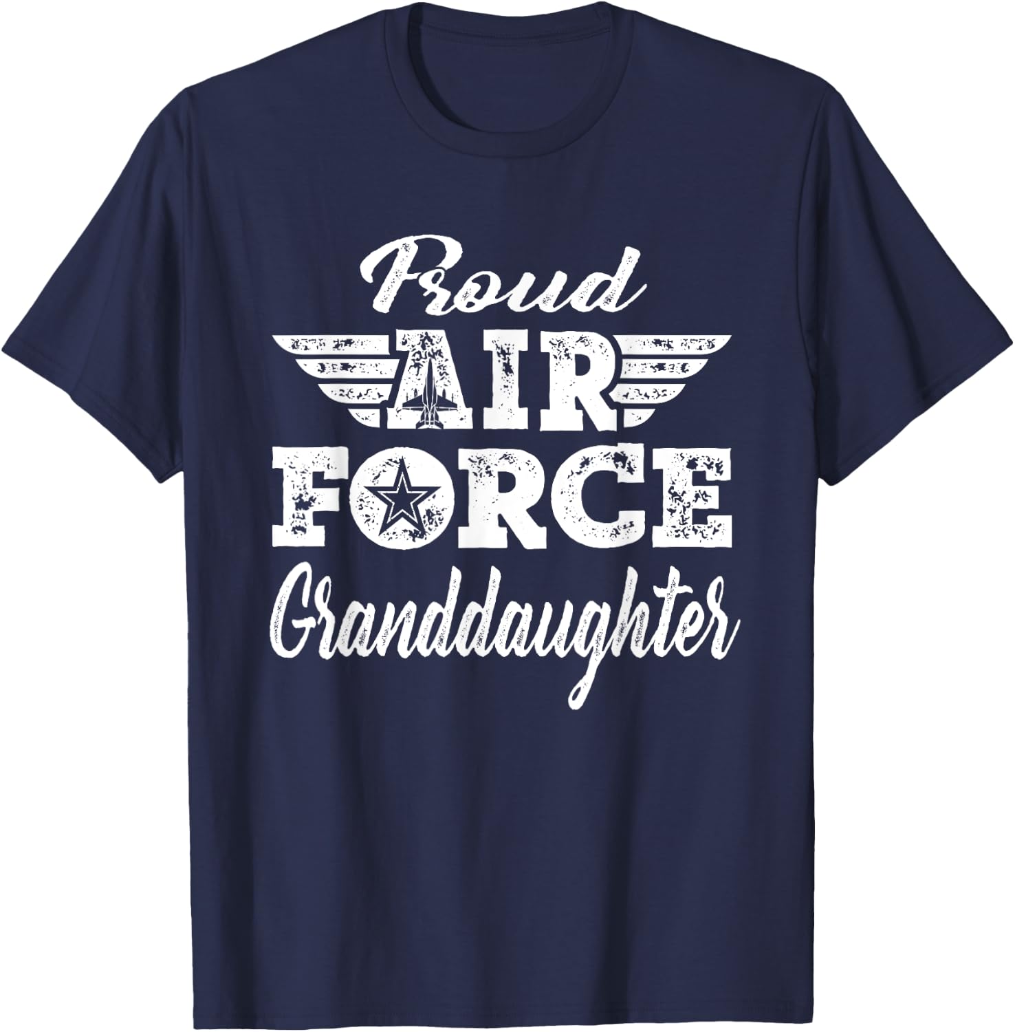 Proud Air Force Granddaughter - Pride Military Family Gifts T-Shirt - T-Shirt | Navy