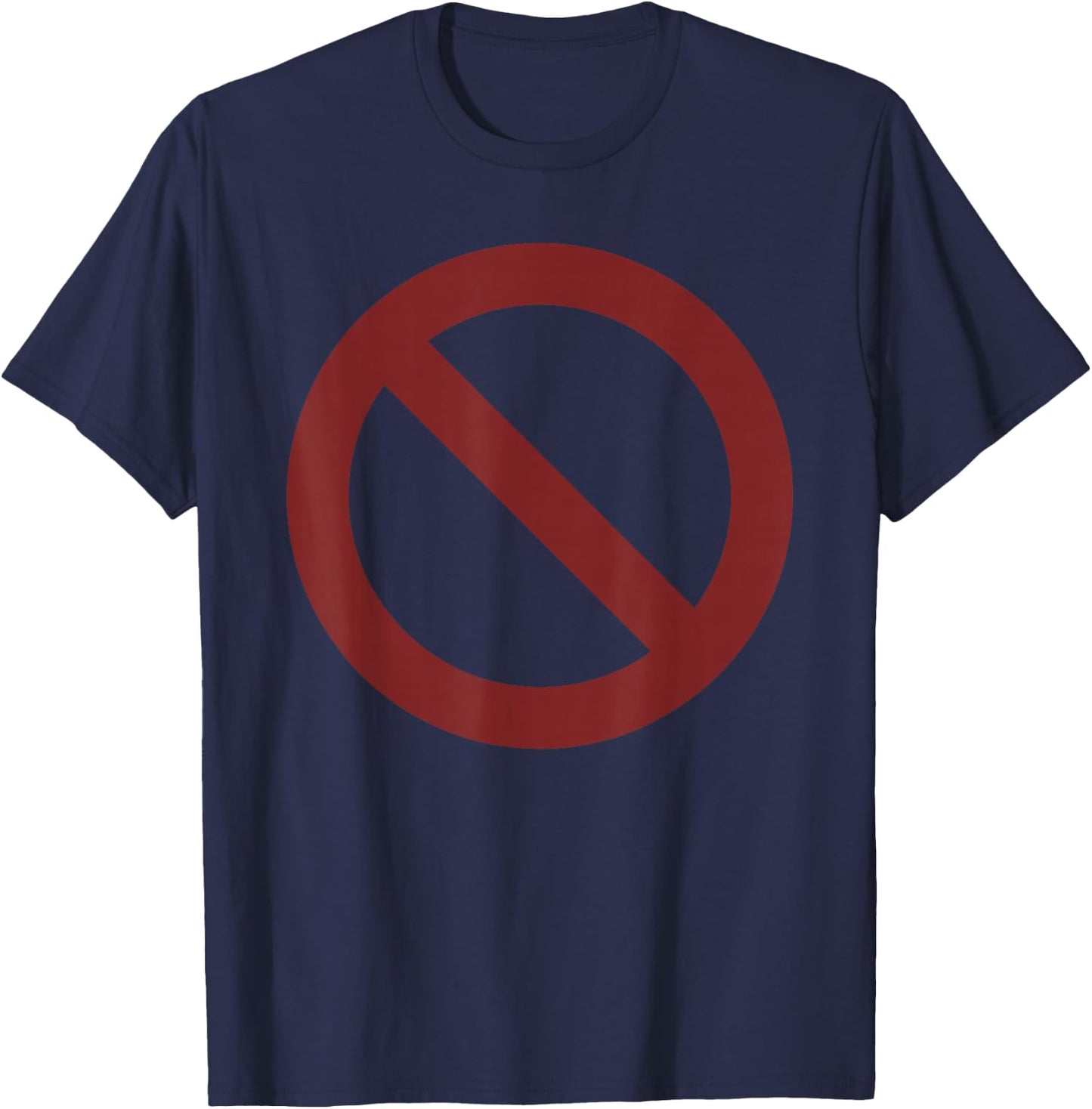 Sign Prohibited T-Shirt - T-Shirt | Navy