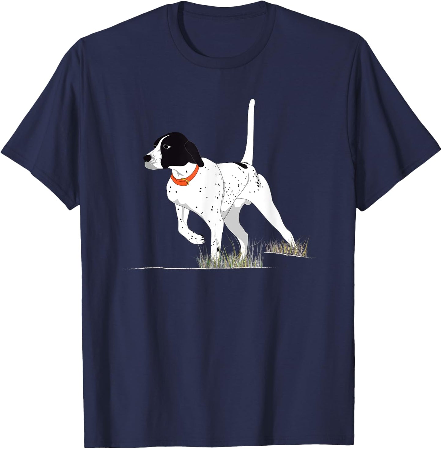 Bird Hunting for Hunter Men English Pointer Dog Graphic T-Shirt - T-Shirt | Navy
