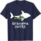 Grandma Shark Puzzle Piece Cool Autism Awareness Gift T-Shirt - T-Shirt | Navy