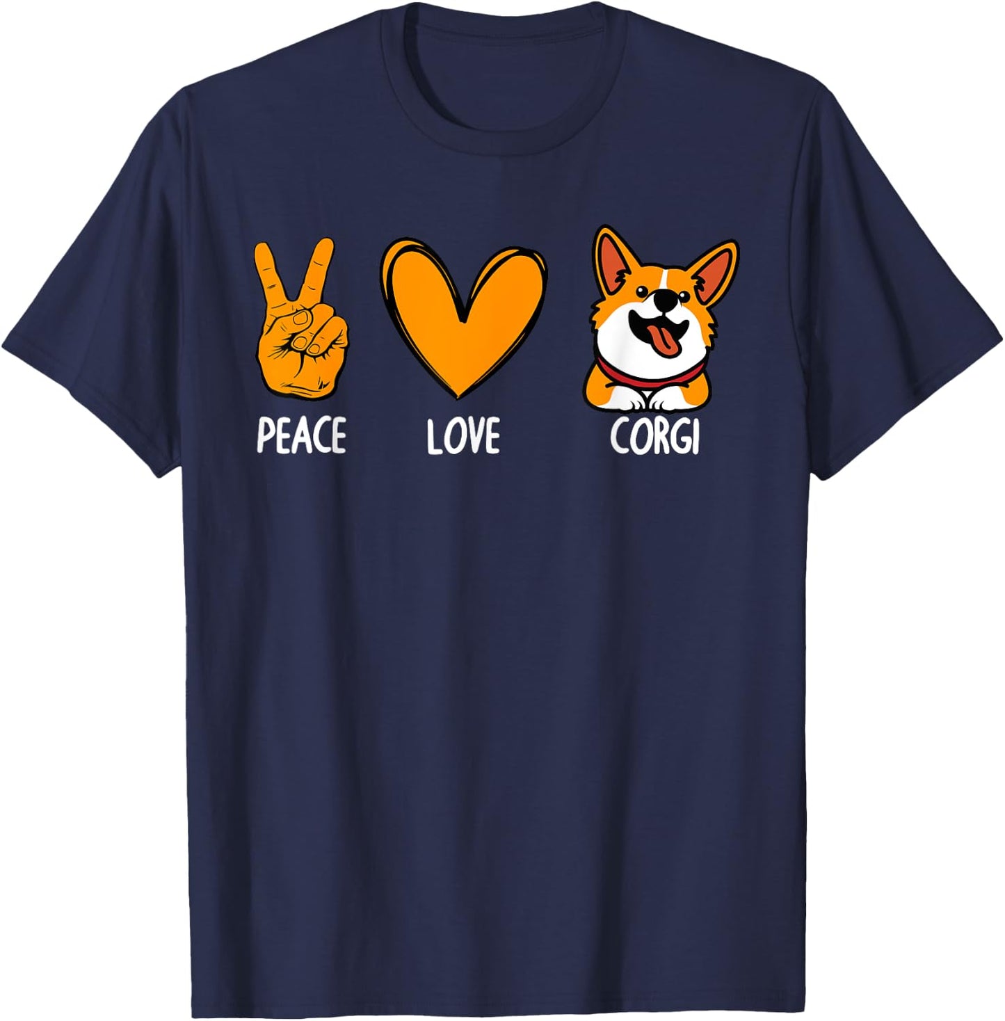Funny Corgi Design Women Kids Puppy Corgi Dog Lover T-Shirt - T-Shirt | Navy