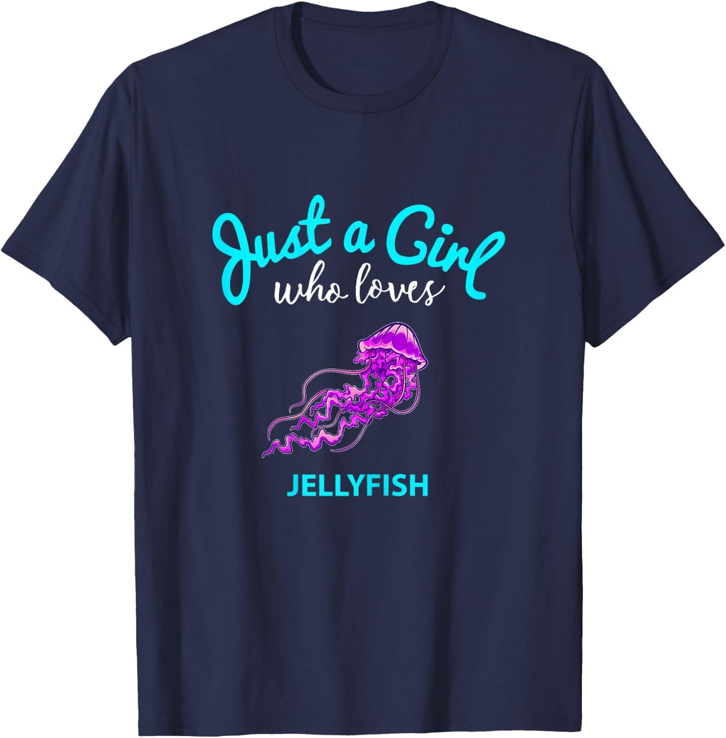 Jellyfish Shirt for Girls | Jellyfish for Children T-Shirt - T-Shirt | Navy