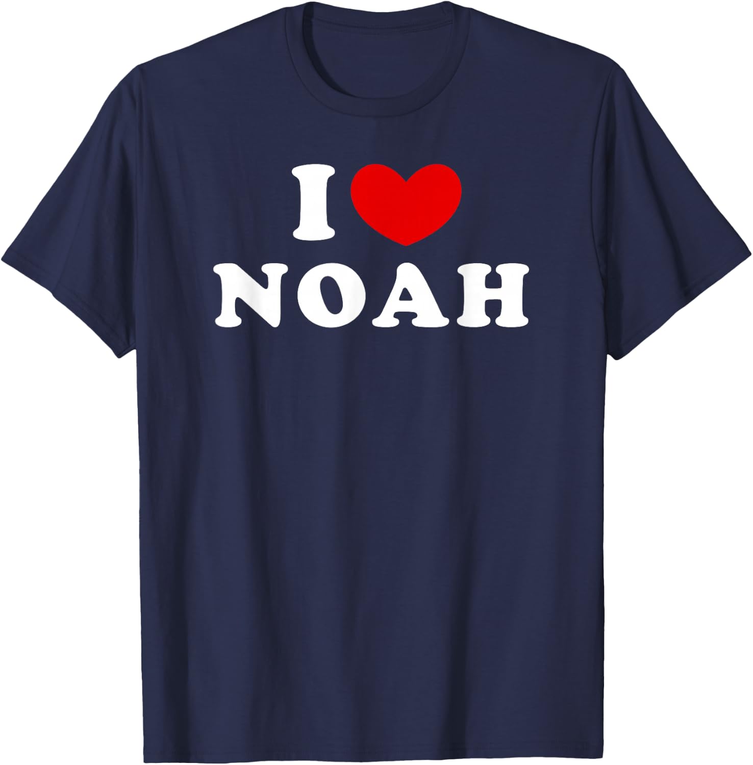 I Love Noah, I Love Noah T-Shirt - T-Shirt | Navy