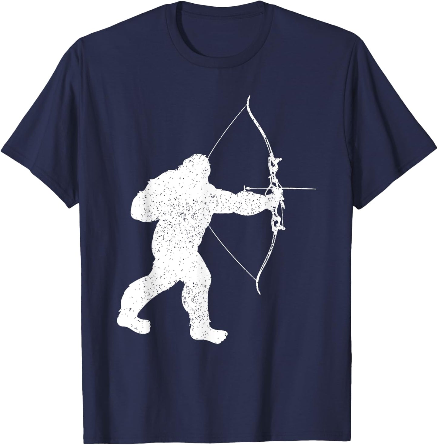 Archery Bowman Archer Bowhunter Arrow Bow Bigfoot Legend T-Shirt - T-Shirt | Navy