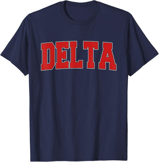 DELTA CO COLORADO Varsity Style USA Vintage Sports T-Shirt - T-Shirt | Navy