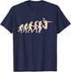 Vintage Retro Basketball-Player Evolution Gift Basketball T-Shirt - T-Shirt | Navy