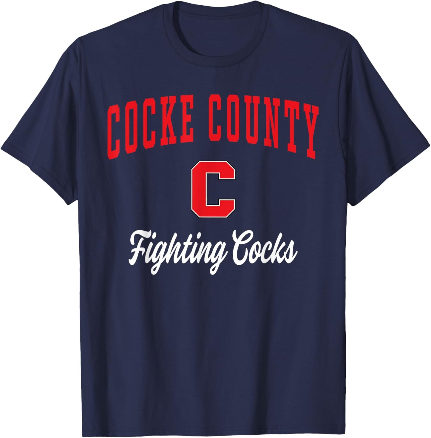 Cocke County High School Fighting Cocks T-Shirt - T-Shirt | Navy