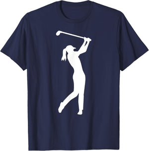 Golf woman girl T-Shirt - T-Shirt | Navy
