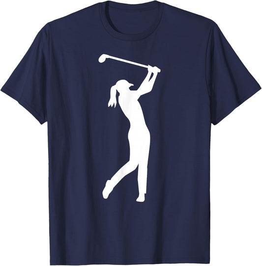 Golf woman girl T-Shirt - T-Shirt | Navy