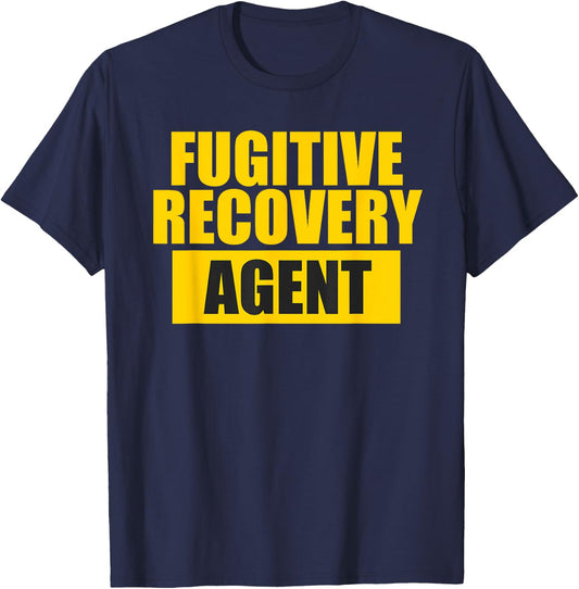 Fugitive Recovery Agent Bounty Hunter T-Shirt - T-Shirt | Navy