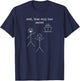 Well, that ship has sailed. Funny Idiom Stick Figures & Boat T-Shirt - T-Shirt | Navy