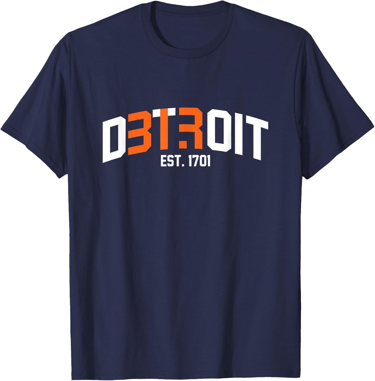Detroit 313 Unique Design T-Shirt - T-Shirt | Navy