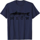 Wels Meow Funny Catfish Fishing Fisherman Gift T-Shirt - T-Shirt | Navy