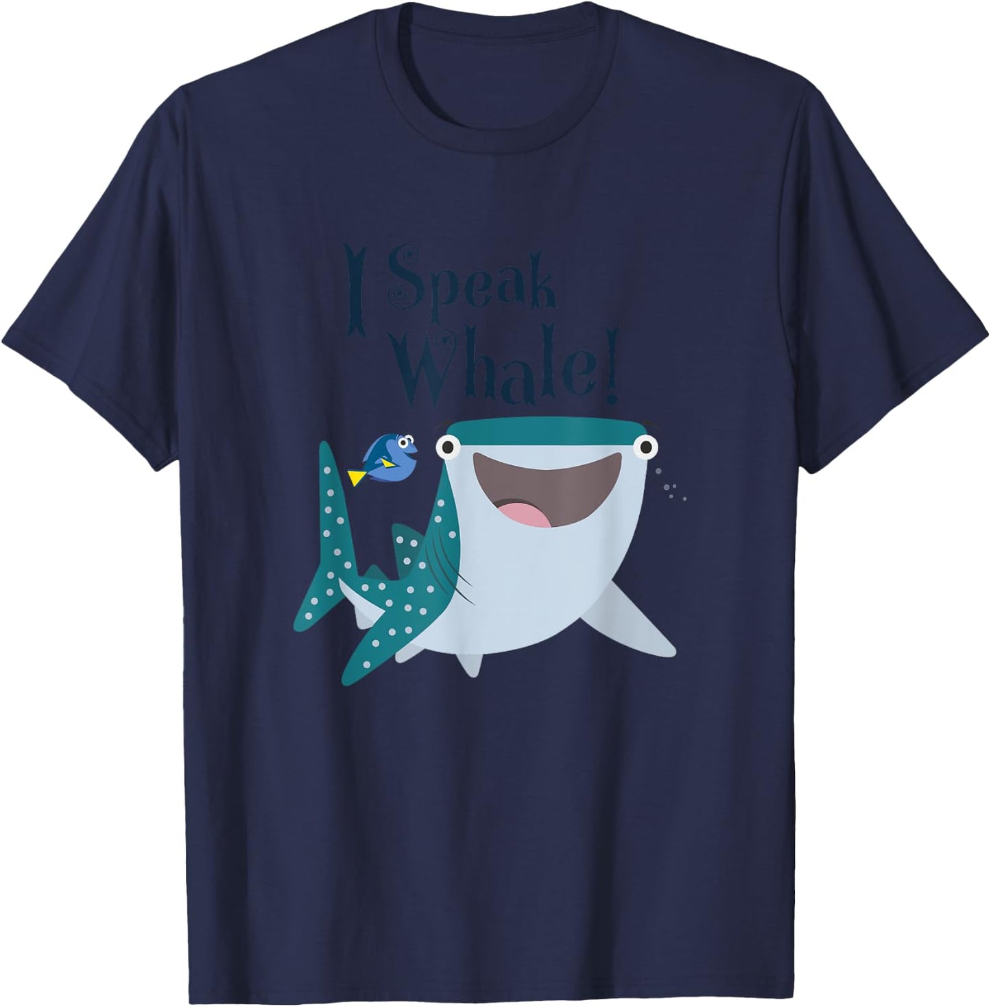 Disney Pixar Finding Dory Destiny & Dory I Speak Whale! Logo T-Shirt - T-Shirt | Navy