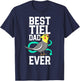 Best Tiel Dad Ever Cockatiel Lover Birb Parrot Bird Father T-Shirt - T-Shirt | Navy
