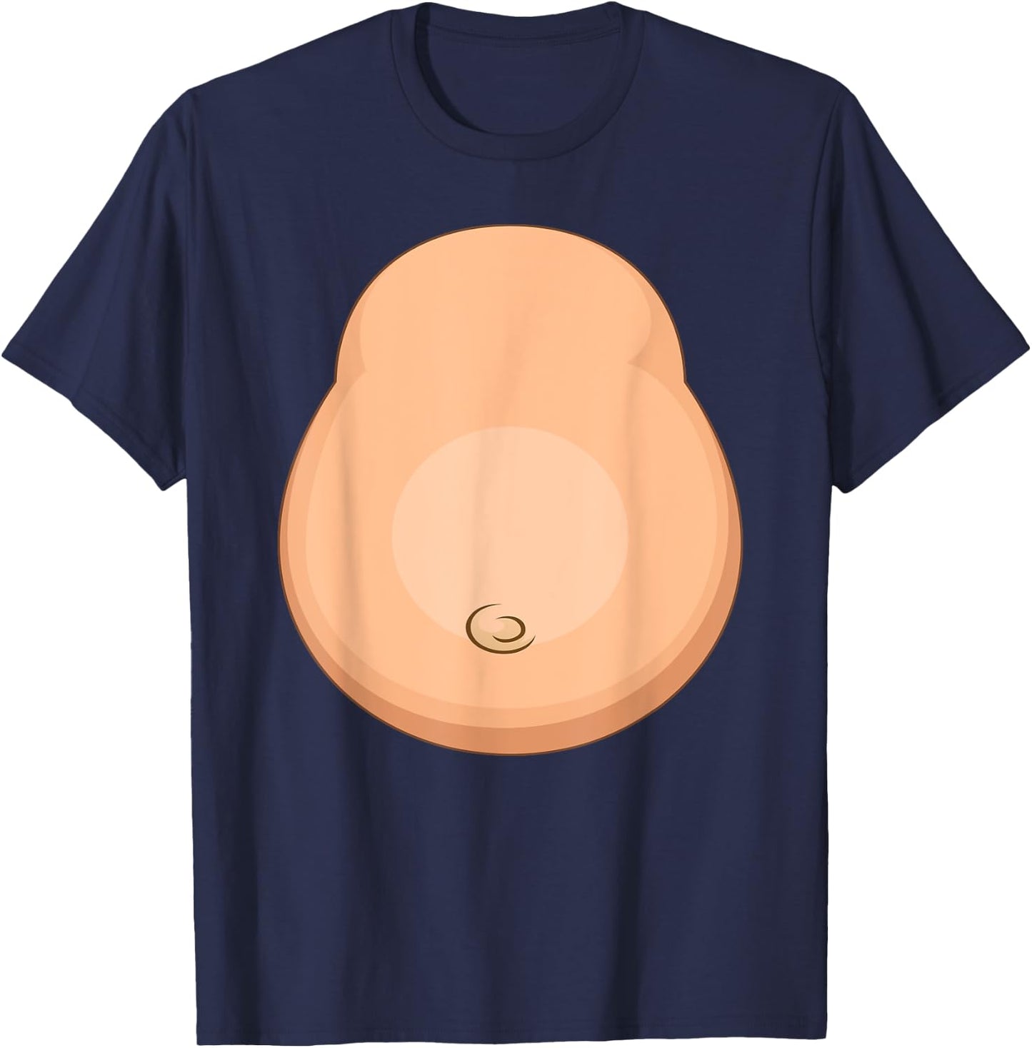 Funny Monkey Belly Costume Boys Men Halloween T-Shirt - T-Shirt | Navy