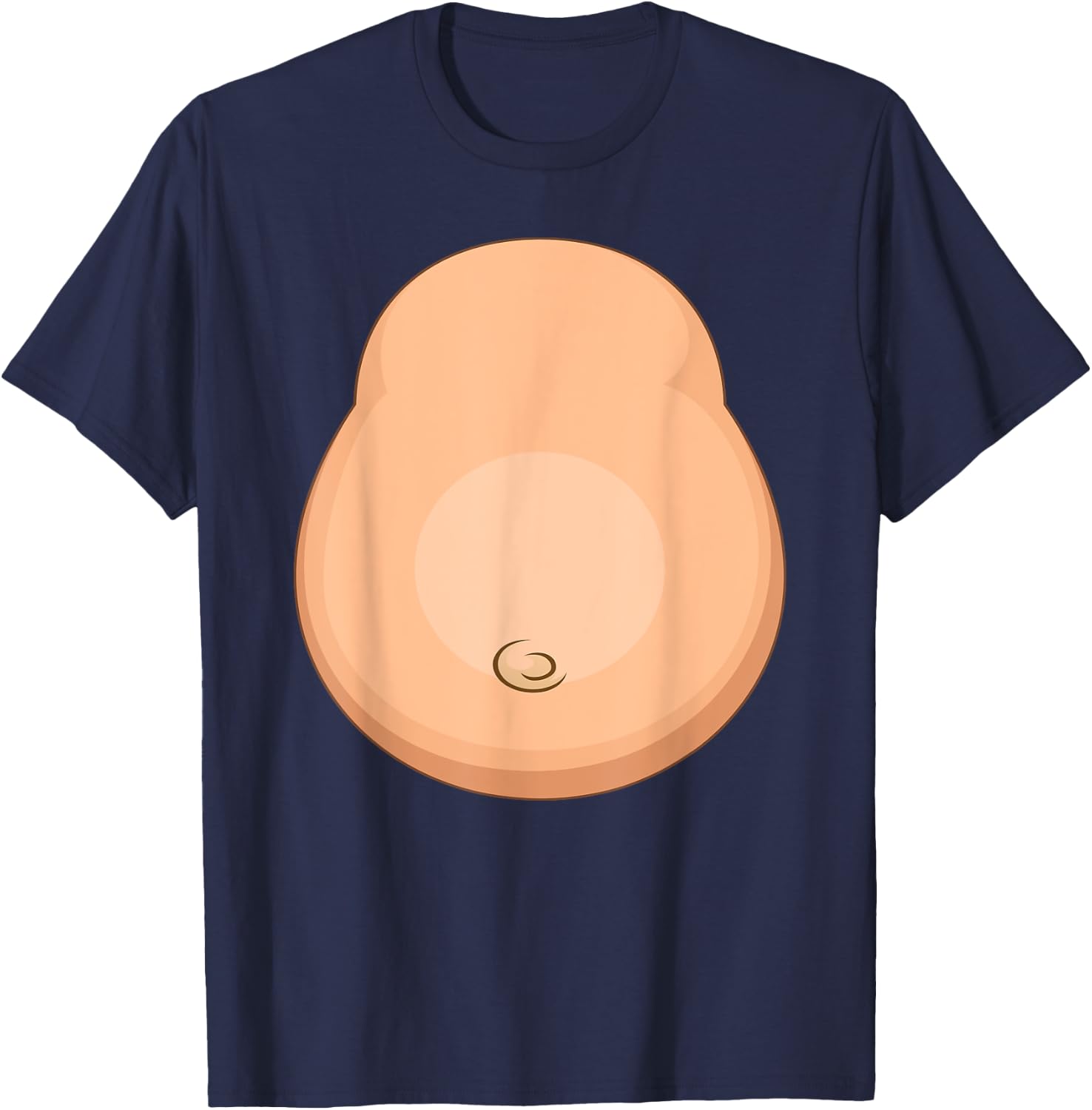 Funny Monkey Belly Costume Boys Men Halloween T-Shirt - T-Shirt | Navy