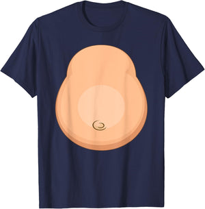 Funny Monkey Belly Costume Boys Men Halloween T-Shirt - T-Shirt | Navy
