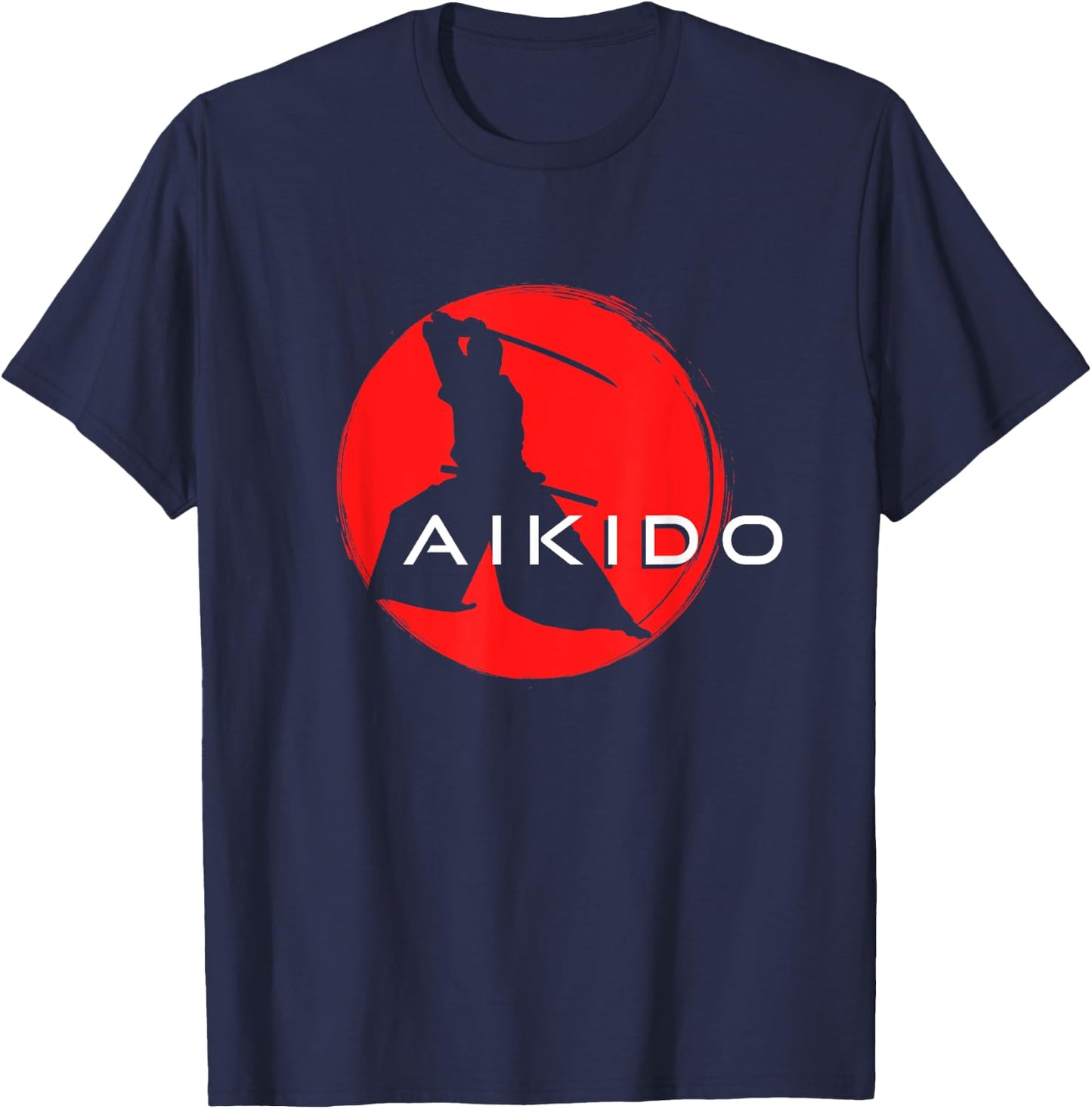 Japanese Aikido Samurai Martial Arts T-Shirt - T-Shirt | Navy