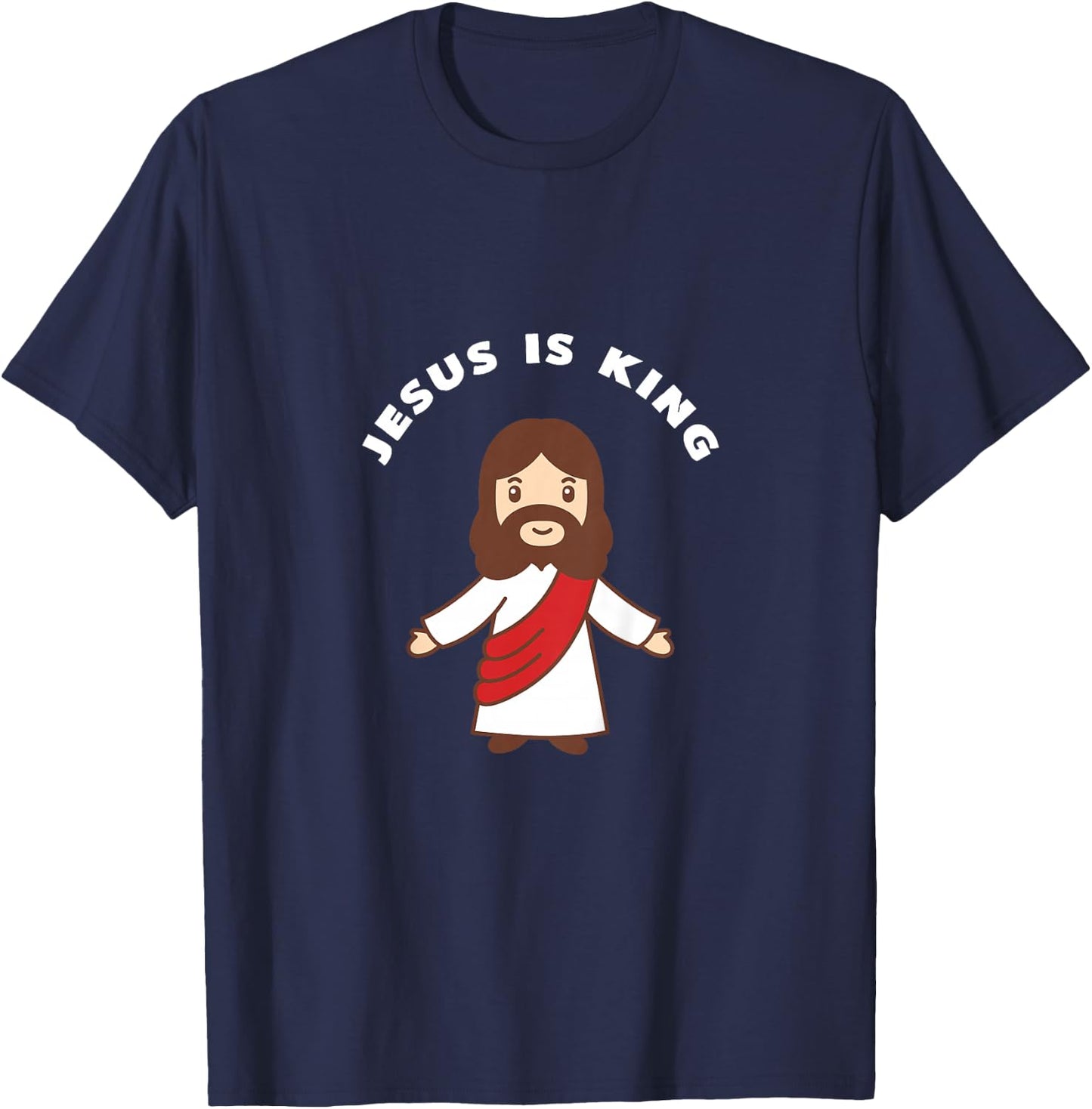 Kids Jesus Is King T-Shirt - T-Shirt | Navy